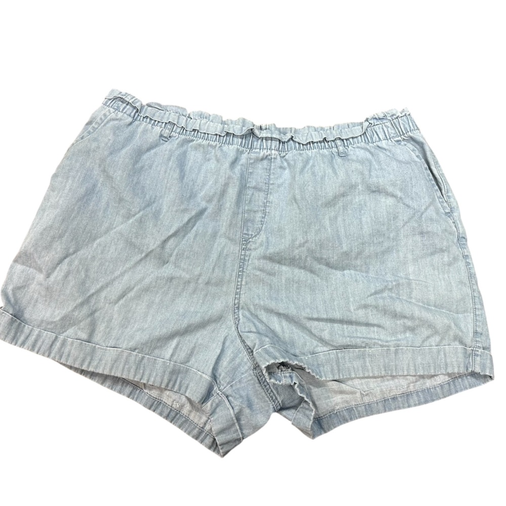 Falls Creek light Denim Shorts Women’s Large plus size 1X lightweight